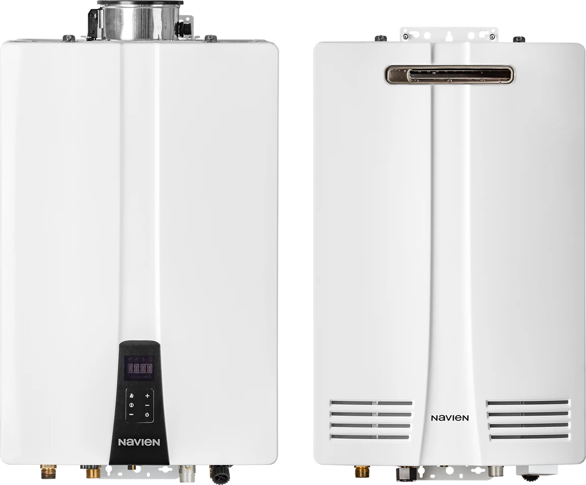 Navien NHW-A indoor and outdoor non-condensing tankless water heaters